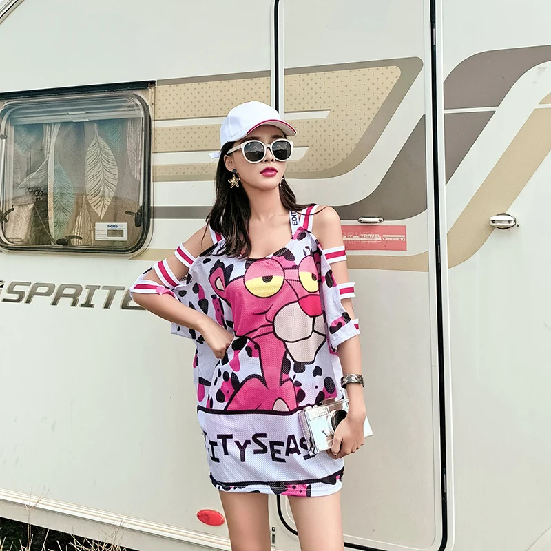 

2019 new cute letter swimwear Digital print women bathing suits Sexy Short sleeve cover-ups low waist three pieces swimsuit