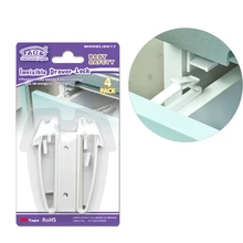 4 шт. ABS пластиковый замок для детей, безопасная защита для детей, скрытая защелка, Детская Блокировка для безопасности, замок для детей, ящик, шкаф, замок для младенцев