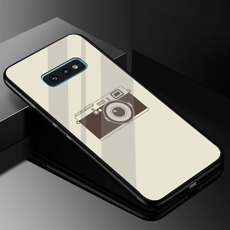 Стеклянный чехол для камеры Desxz TPU Samsung Galaxy Note 8 9 S10 S7 Edge S8 S9 Plus|Чехлы-накладки| |