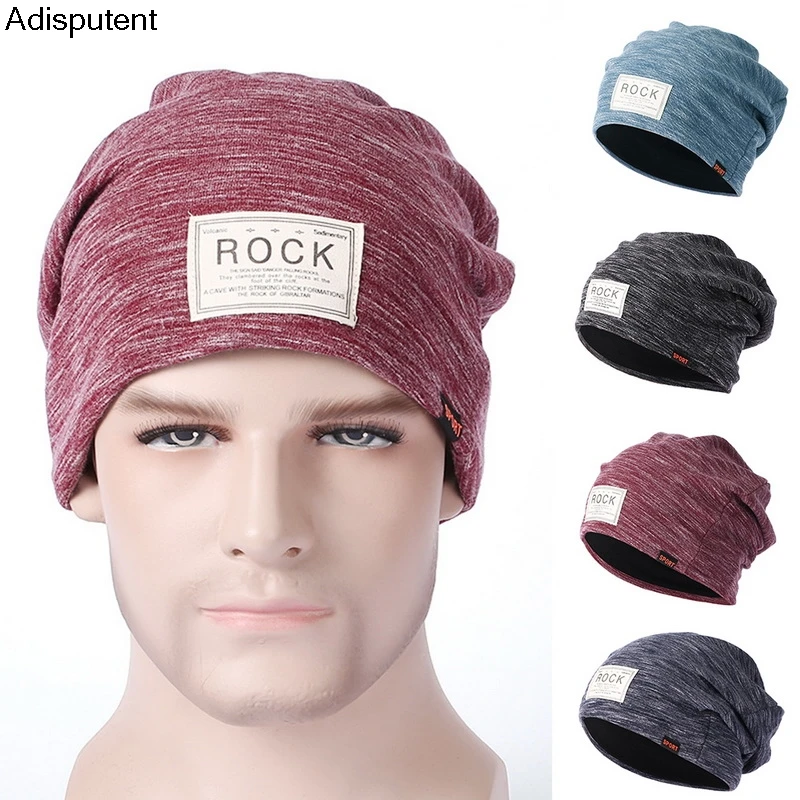 MoneRffi мужские женские головные уборы двухслойная теплая нашивка рок шапка с наушниками шапка для мужчин теплые вязаные шапки s Фирменная