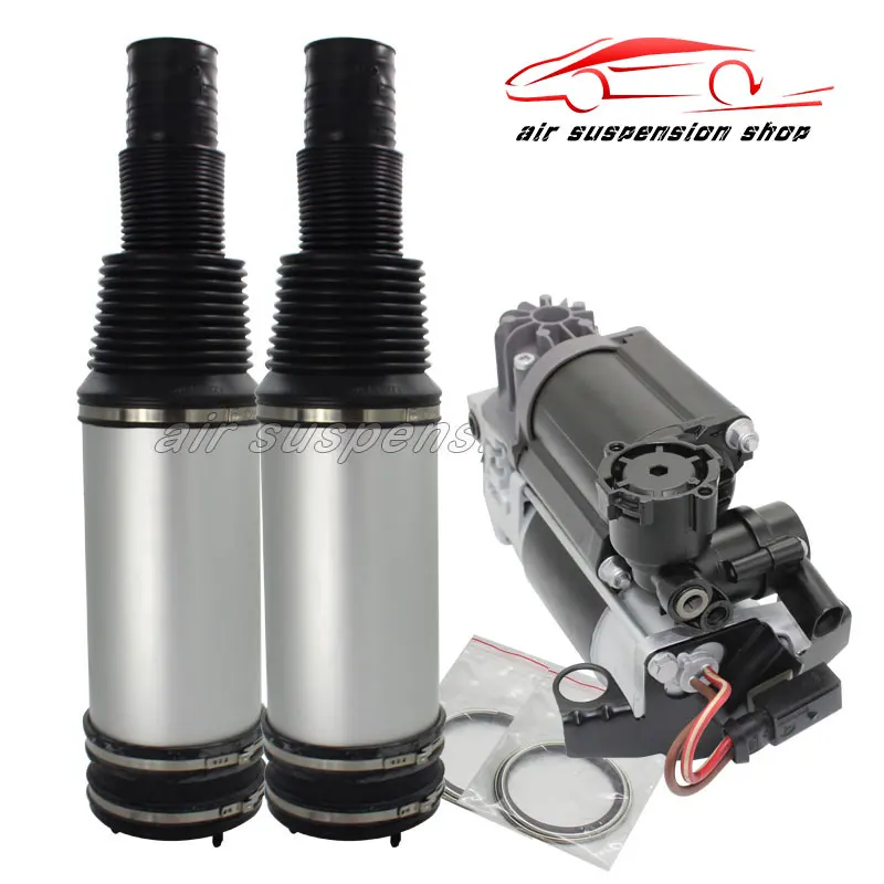 

1 Set Air Suspension Shock Rear Left Right Air Spring Bag w/ Gas Shock Compressor Pump for Mercedes-Benz W220 S-Class 2203205013
