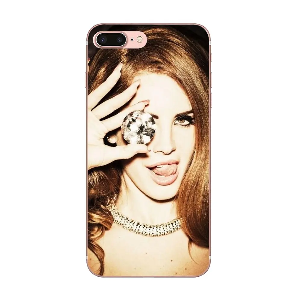 Lana Del Rey Мягкие силиконовые прозрачные чехлы из ТПУ для Apple iPhone 4 4S 5 5C 5S SE 6 6S 7 8 Plus X XS