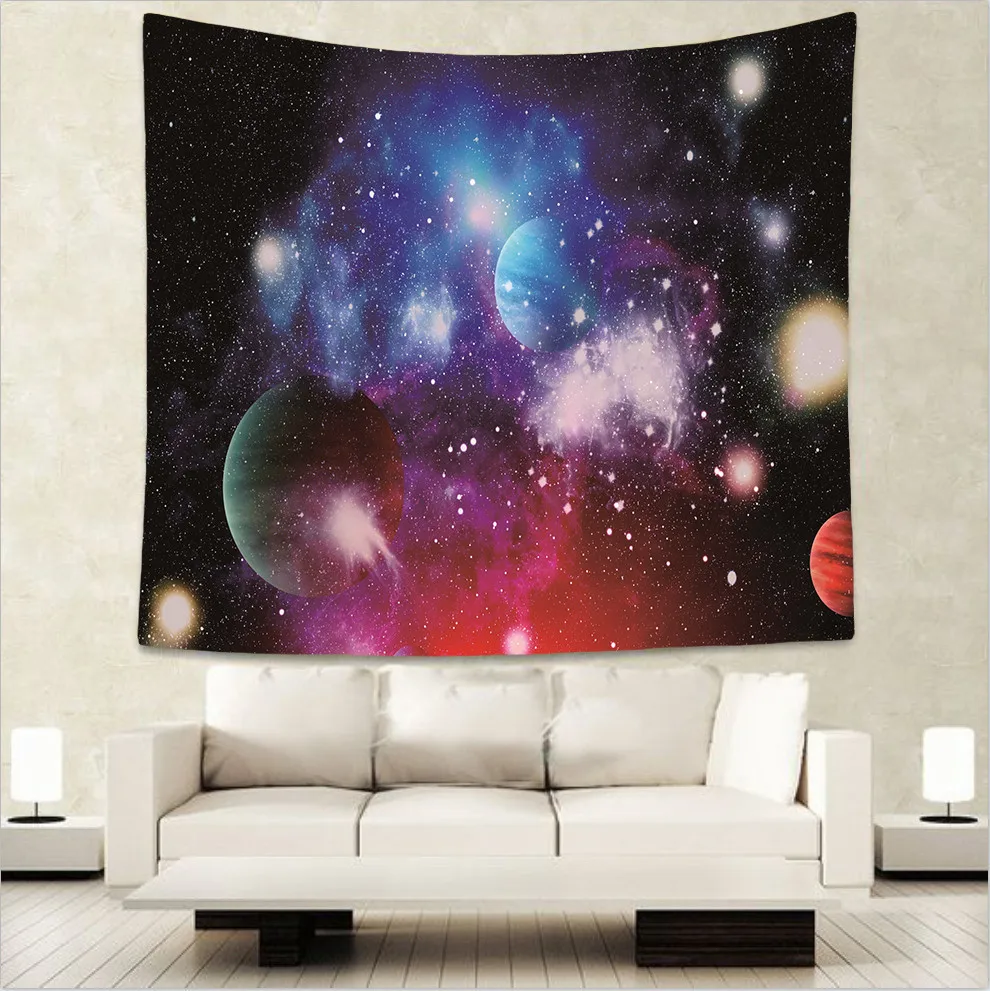 

Wonderful Galaxy kids room decorative tapestry hippie mandala wall hanging Bohemian bedspread dorm decor tapestries 51x60" GA17