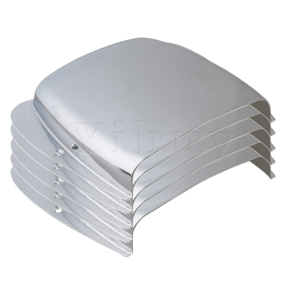 

Yibuy Adjustable Vintage ABR-1 6 String Guitar Bridge for Jazz Guitar Set of 5