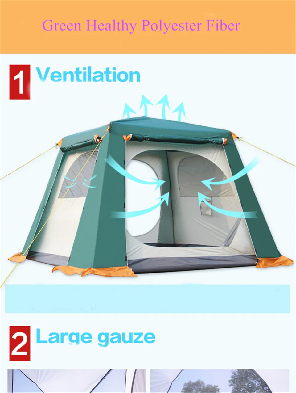 Палатки для кемпинга на 8-10 человек, ветронепроницаемые, непромокаемые, для помещений, 240*240*185 см, большая палатка для барбекю, вечерние, для пеших прогулок, для самостоятельного вождения