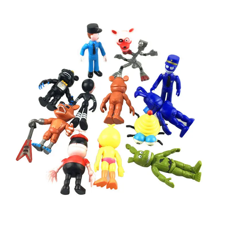 Новый Five Nights At Freddy's 9 12 см FNAF 4/5/6/11/12 шт. игры фигурки героев Fazbear Foxy кукол из ПВХ