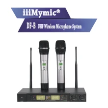 IiiMymic DF-B 200 канальный UHF беспроводной микрофон Система со звуковым эффектом 2 металлический ручной микрофон для KTV караоке DJ