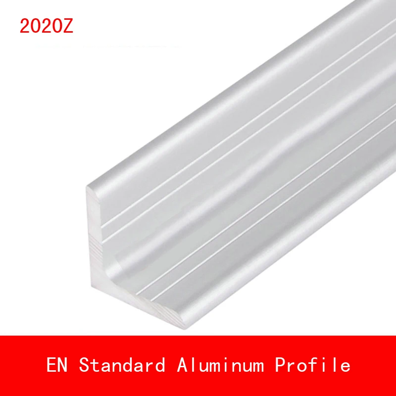 

5pcs length 200mm 2020Z Type L Aluminium Profile Angle 20*20mm Wall 3mm Brackets AL 3D Printer Frame Metal Connector Workbench