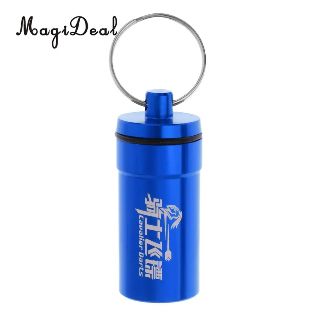Soft Tip Dart Points Storage Case Accessories Portable Carry Box Dart Flight Protector Waster O-Ring Supplies Holder w/ Key Ring