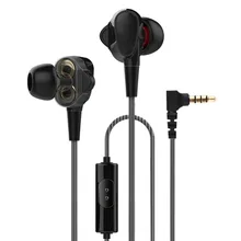 In font b Ear b font Earbuds with Dual Driver Noise isolating Sport Earphone Stereo Bass