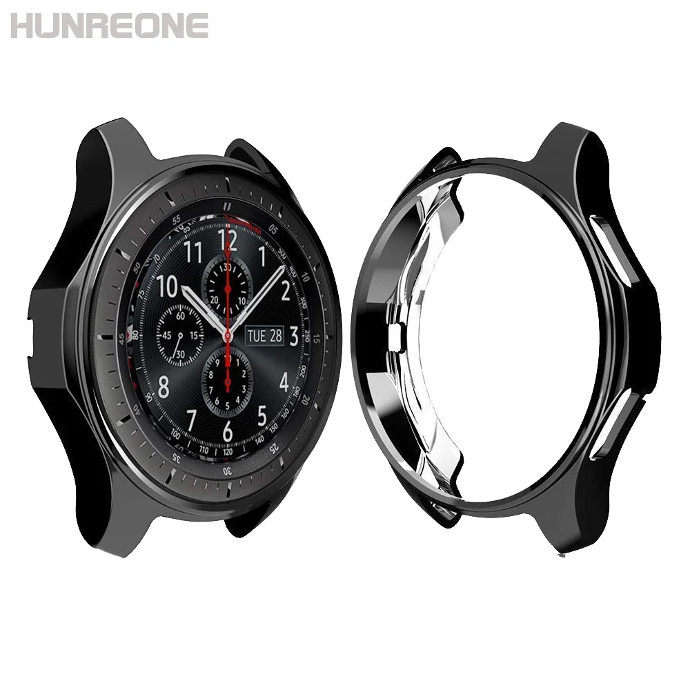 Защитный чехол для часов Samsung Gear S3 S4 42 мм 46 из ТПУ с гальваническим покрытием |