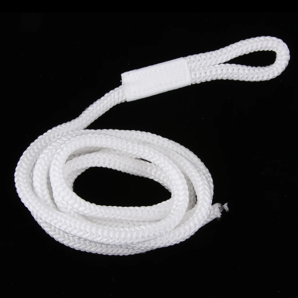 White Double Braid 1/4 INCH X 5 FT Boat BUMPER FENDER LINES Marine Docking Rope Resistant To Abrasion Mildew