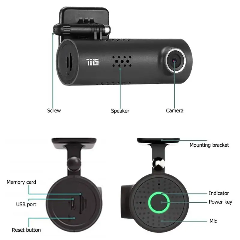 Xiaomi 70mai Автомобильная dvr камера Full HD 1080P Голосовое управление Dash Cam 70 mai Автомобильная камера WiFi ночное видение g-сенсор Авто рекордер камера