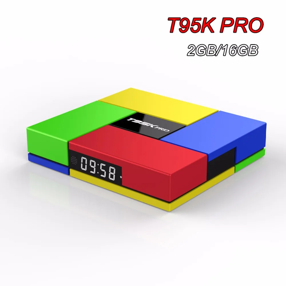

10Pieces T95K PRO 2GB 16GB Amlogic S912 Octa Core Andorid 6.0 TV Box 2.4G/5.0GHz Dual WiFi BT4.0 KODI 4K H.265 Smart Set Top Box