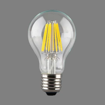 

1x E27 LED Filament Light Bulb Lamps 230V 220V 4W 6W 8W 360 Degree Retro Candle Lamp Lighting Edison A60 White/ Warm white