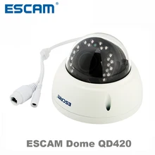 ESCAM QD420 Dome IP Camera 4MP H2 65 IR Night Vision Outdoor Surveillance Camera Onvif P2P