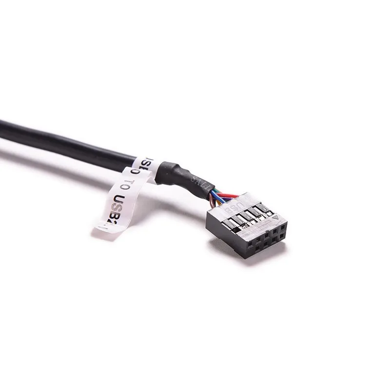 1 шт. USB 2,0 9Pin материнская плата Женский до 20Pin USB 3,0 Корпус Мужской Кабель-адаптер Черный 12 см 480 Мбит/с USB3.0 кабель для передачи данных