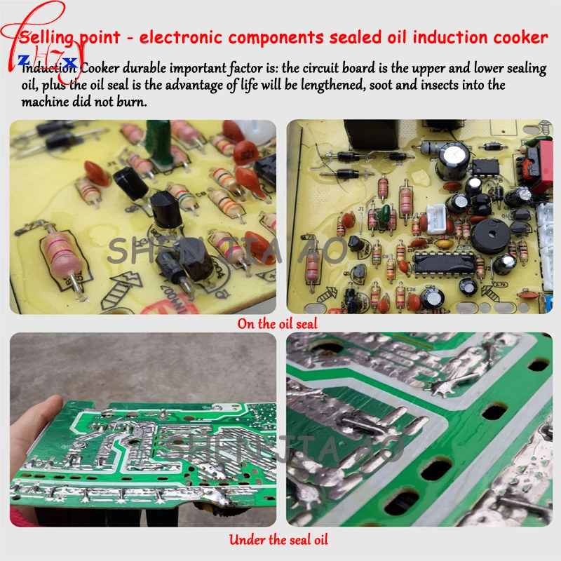 Commercial Induction Cooker 3500W Flat High Power Induction Cooker Industrial Hotel Stove Furnace Drum Sink 1pc