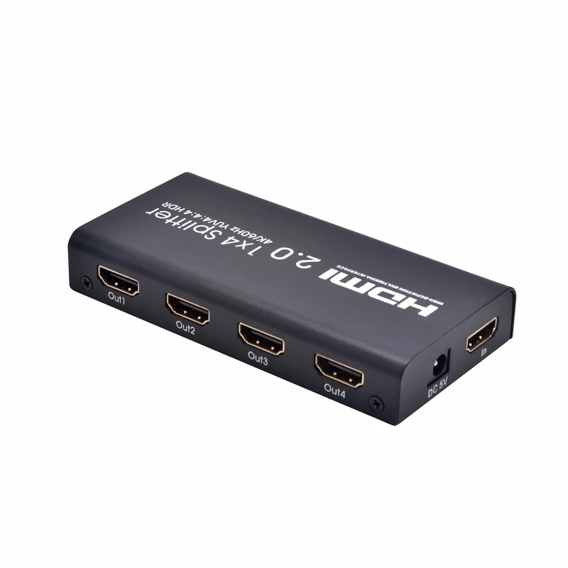 AIXXCO 4K HDMI сплиттер 2,0 1x4 HDMI 2,0 сплиттер HDCP 1,4 HDR сплиттер HDMI 2,0 4K HDMI2.0 сплиттер для DVD PS3 PS4