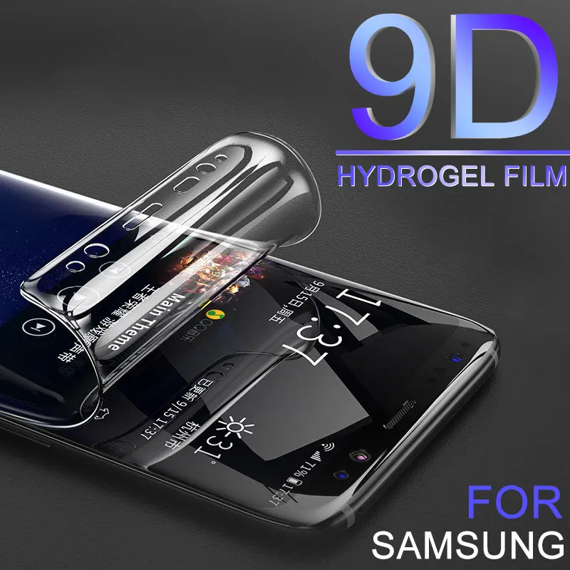 

9D Full Cover Soft Idrogel Film For Samsung Galaxy Note 8 9 S8 S9 Screen Protector For Samsung S9 S8 s7 S6 Edge Plus No Glass