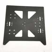 Funssor Reprap Prusa i3/Anycubic MEGA i3 black anodized Aluminium alloy heated bed support Y carriage tray for 3D printer цена Funssor Reprap Prusa i3/Anycubic MEGA i3 black anodized Aluminium alloy heated bed support Y carriage tray for 3D printer цены онлайн