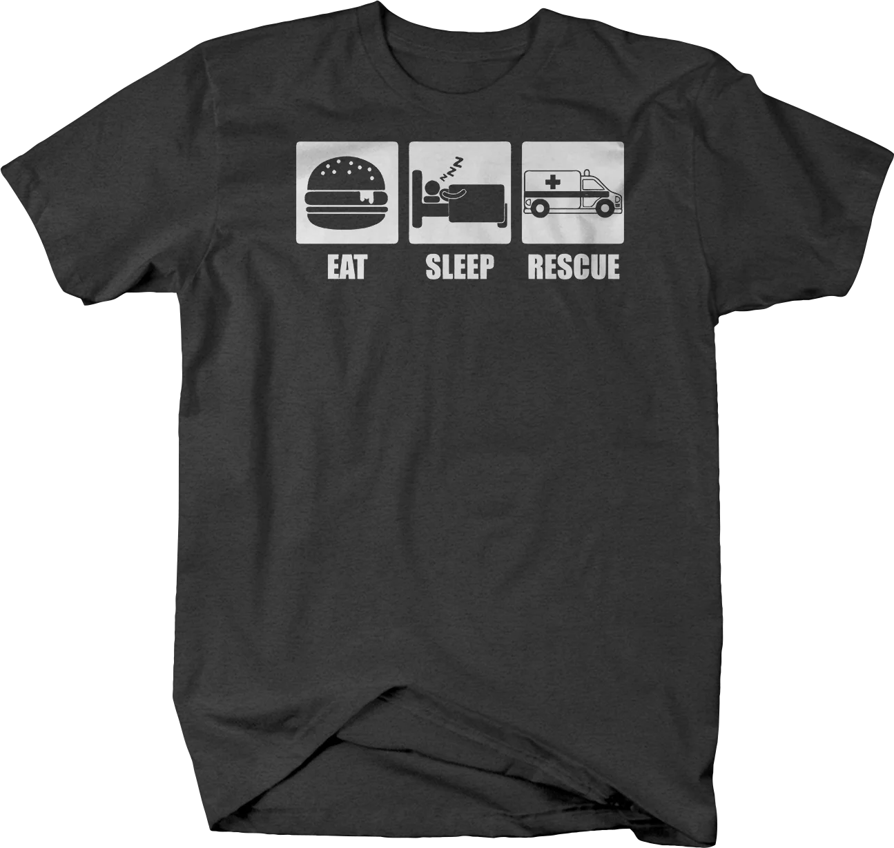 Eat Sleep Rescue Ambulence первая ответственная футболка негабаритная Мужская футболка