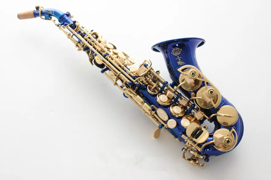 Soprano saxophone of children High quality Blue children's Sax