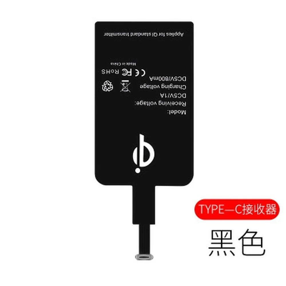 Qi беспроводной зарядный приемник Micro usb type C универсальное Быстрое беспроводное зарядное устройство для samsung huawei Xiaomi iPhone 7 8 6s Plus 5S