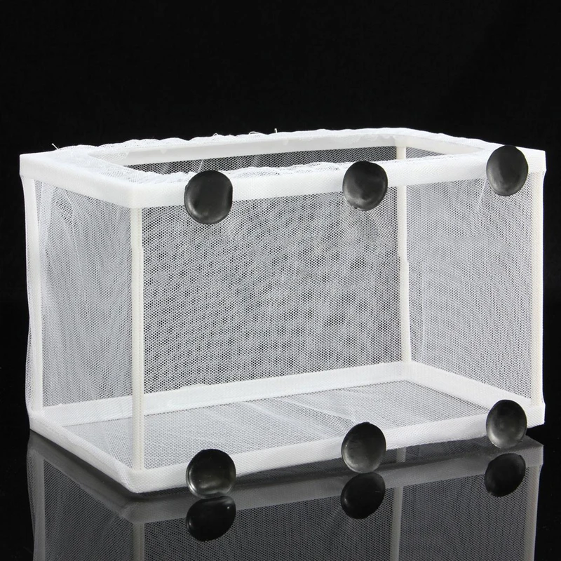 1pc Plastic Fish Breeding Incubator Net Hanging Fish Hatchery Isolation Box 26 x 15 x 15.5cm For Aquarium Accessory