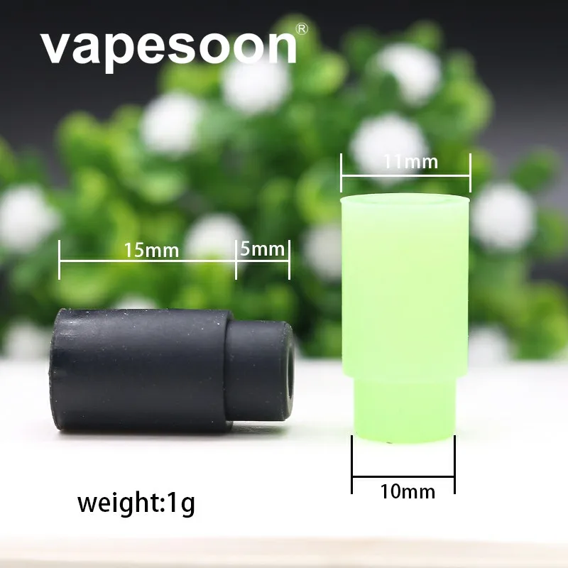 

2PCS Vapesoon Silicone Wide Bore Mouthpiece Vape Drip Tips Fit For 510 Thread RTA RDTA Atomizer as MELO 3 MINI TFV8 Baby Tank