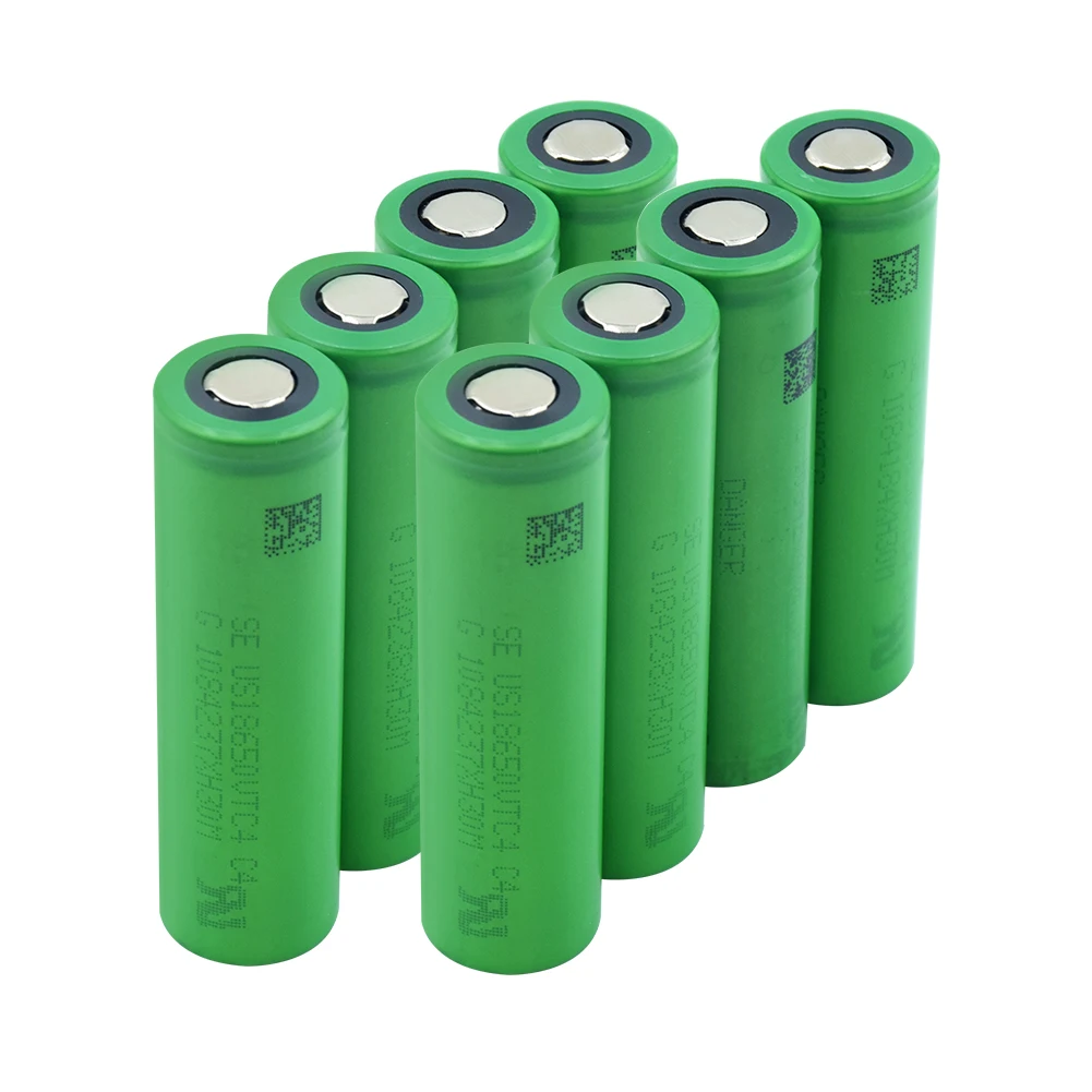 

1/2/4/6/8/10 Pieces 3.6 V Volt Flat-top 18650 Lithium Ion Batteries Safe Charging US18650VTC4 2100mAh Rechargeable Cell Bateria
