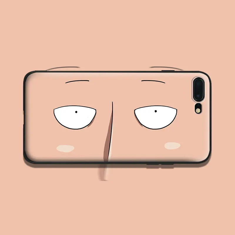 

ONE PUNCH MAN Saitama eyes Soft Silicone Tpu Phone Case Shell Cover For Apple iPhone 5 5s Se 6 6s 7 8 Plus X XR XS MAX