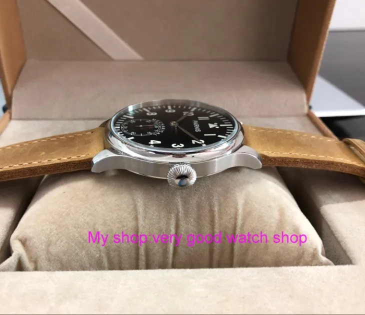 44 مللي متر PARNIS الطيار الآسيوية 6498 الميكانيكية اليد الرياح حركة ساعات آلية الأسود الهاتفي الرجال الساعات بالجملة PA75-8 44 مللي متر PARNIS الطيار الآسيوية 6498 الميكانيكية اليد الرياح حركة ساعات آلية الأسود الهاتفي الرجال الساعات بالجملة PA75-8