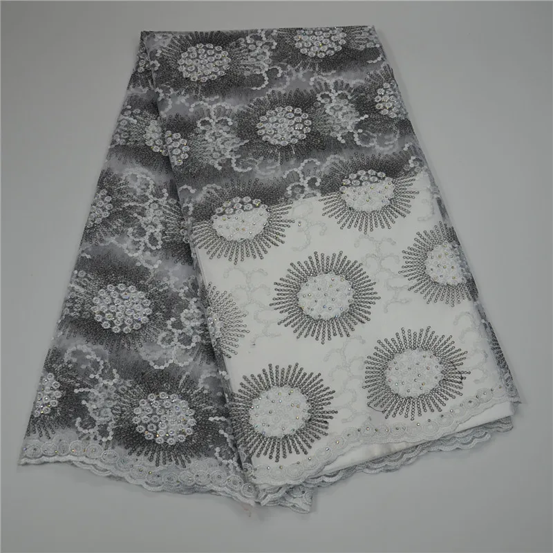 

Dry Lace Fabrics Factory price Cotton Dry Fabric Tulle With Stone French Net Lace In Switzerland