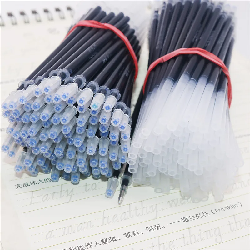 20 шт 0,5 мм автоматическая Выцветшая заправка синими чернилами Студенческая каллиграфия практика заправка шариковая ручка заправка студенческие канцелярские принадлежности