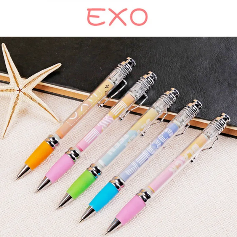 

New Singer Star Gel Pen Kawaii BLACKPINK EXO TXT ITZY Black Ink Gel Pen Fans Gifts Stationery Supplies