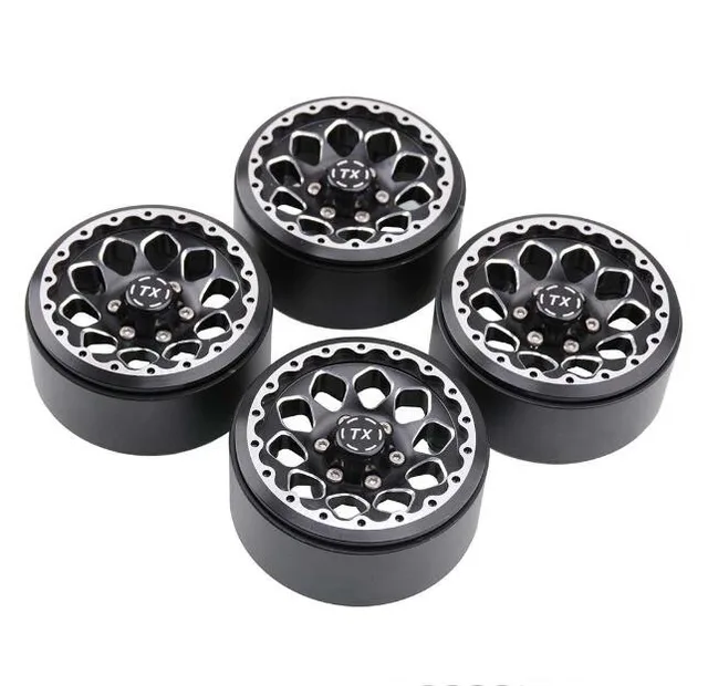 Special Price 1.9" RC Crawler Truck Beadlock Tires Metal Weighted Bead Lock Wheel Hub Fit RC4WD LAND ROVER D90 AXIAL SCX10 RC Car Model
