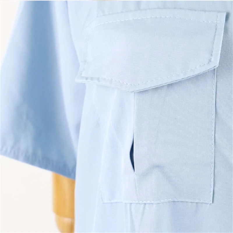 Free Shipping 2018 Hot European Style New Spring and Summer Short-sleeved Shirt Dress Slit Dress for Women Dress Female Vestidos