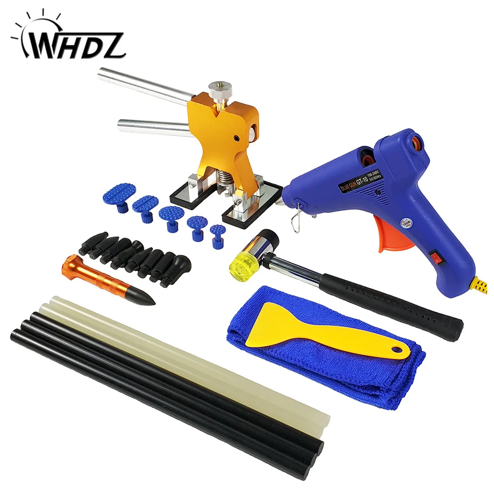 WHDZ PDR Auto Body Paintless Dent Removal Repair Tools Kits Glue Gun
