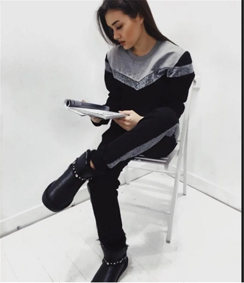 

2 piece set Long Sleeve Hoodies Sweatshirts casual tracksuit two piece set top and pants