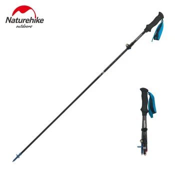 

Naturehike 1 Trekking Pole 5-Section Collapsible Climbing Stick Ultralight Portable Cane Carbon Fiber Walking Stick 175g/191g