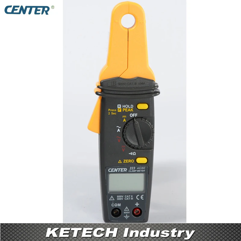 

Mini High Resolution AC/DC Clamp Meter Tester CENTER223
