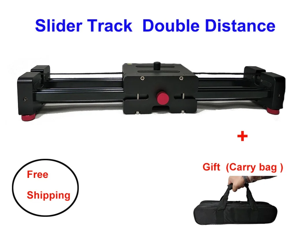 

Camera Video Slider Track 40CM 50CM Double Distance Rail Systems For Nikon Sony Canon DSLR Dolly Stabilizer Film Maker Youtuber