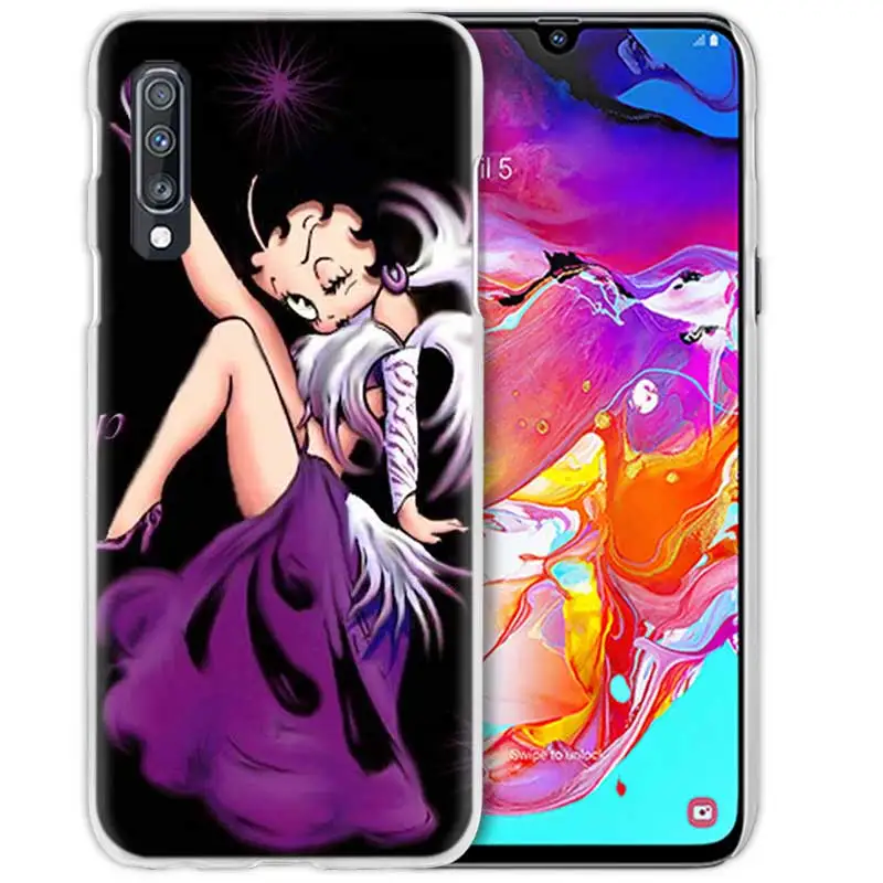 Betty Boop пикантные чехол для samsung Galaxy M40 A50 A80 A70 A60 A40 A30 A20e A10 J4 J6 плюс J8 S10e S10 5G жесткий чехол из ПК для телефона - Цвет: 12