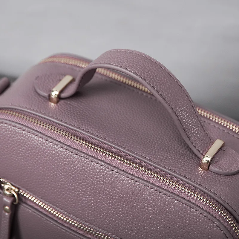 Classic Temperament Fashion Soft Genuine Leather women handbags Simple Chic women bag Small Square Crossbody Bag