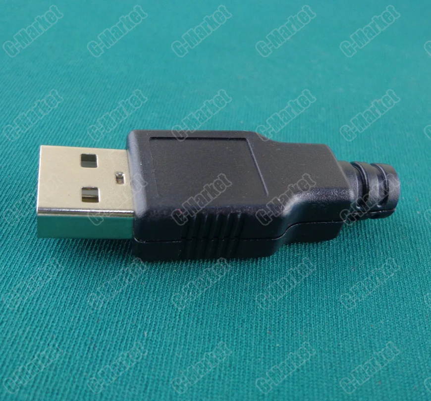 100 шт. DIY USB гнездо типа A 4Pin 4P три штуки в сборе разъем розетка|4pin female|socket connectorsocket a |