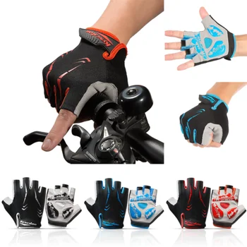 

2019 New Cycling Gloves Fingerless Half Finger Gloves Bike Riding Mitts Gloves
