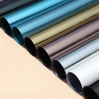 

60x700cm Silver Solar mirror One-way perspective Window Film Glass Stickers Insulation Reflective Privacy Home Tint Office Decor