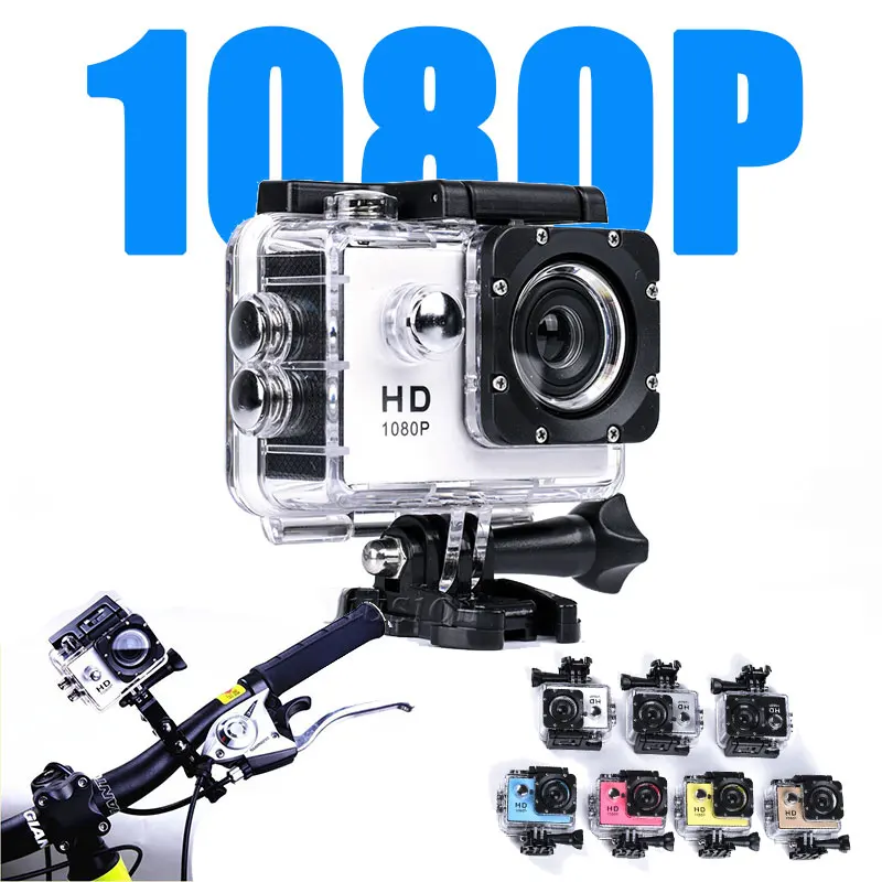 1080P HD экшн мини камера 30 м подводный водонепроницаемый чехол ЖК экран видео
