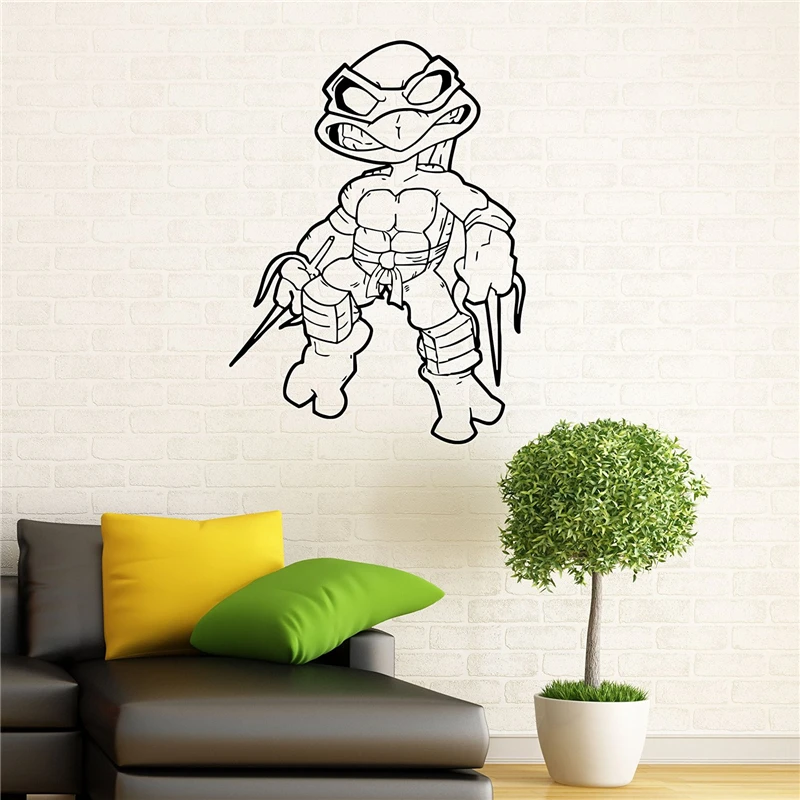 2018 New Wall Stickers Ninja Turtles Wall Decal Tmnt Vinyl ...
